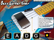 online bass tuner with mic