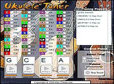 online ukulele tuner with microphone