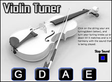 online tuner for violin